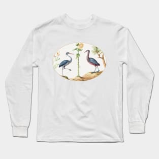 Two Herons with a Sunflower (1575–1580) Long Sleeve T-Shirt